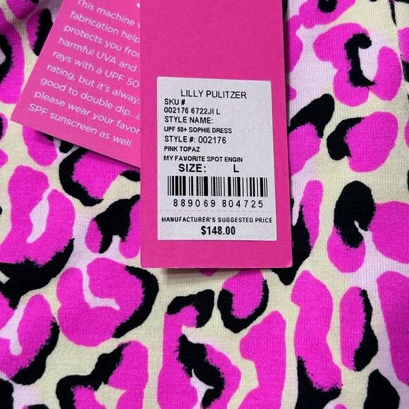 Lilly Pulitzer UPF 50+ Sophie Dress My Favorite Spot Engineered - Picture 10 of 12